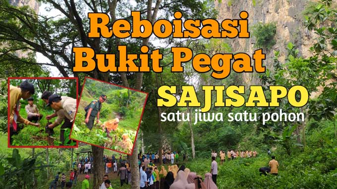 Kegiatan Santri Ummul Akhyar: Penghijauan Hutan Wisata Gunung Pegat Tulungagung